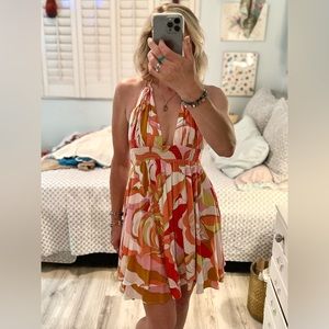 Bright Floral Dress Size L